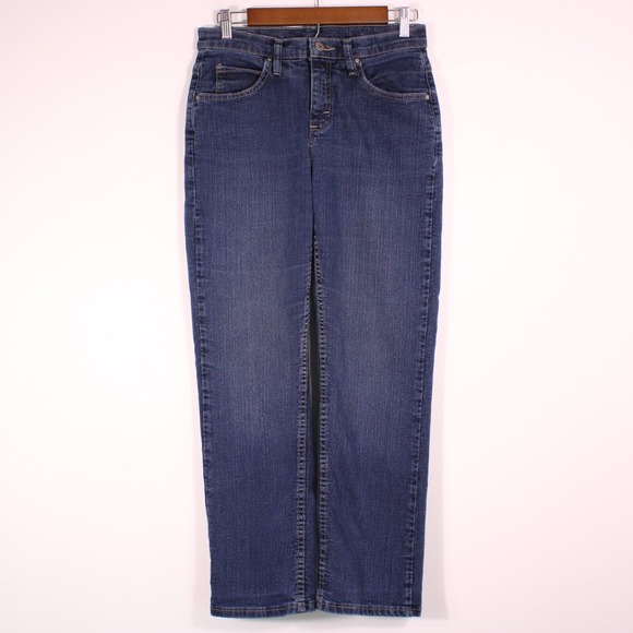 Riders by Lee Jeans Womens 8P Dark Blue Western Stretch Denim Fits29x28.25 - Picture 1 of 13